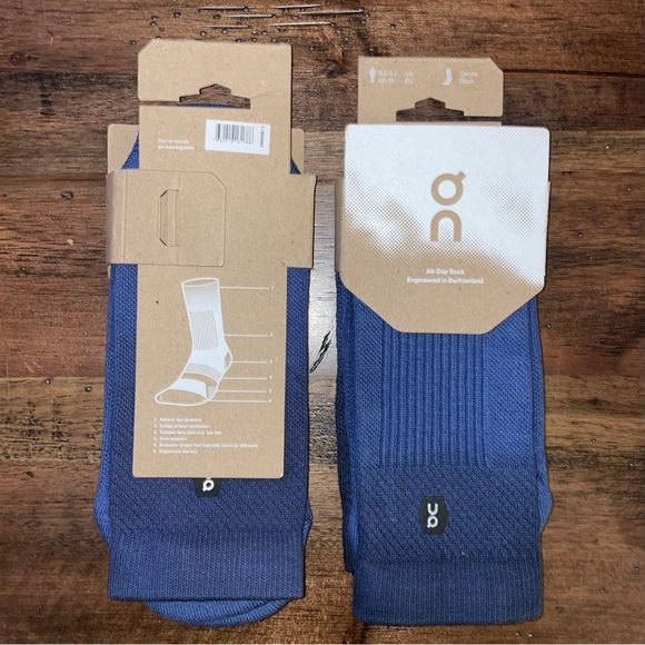 COPY - On Cloud Running All-Day Sock Denim/ Black - Picture 4 of 8